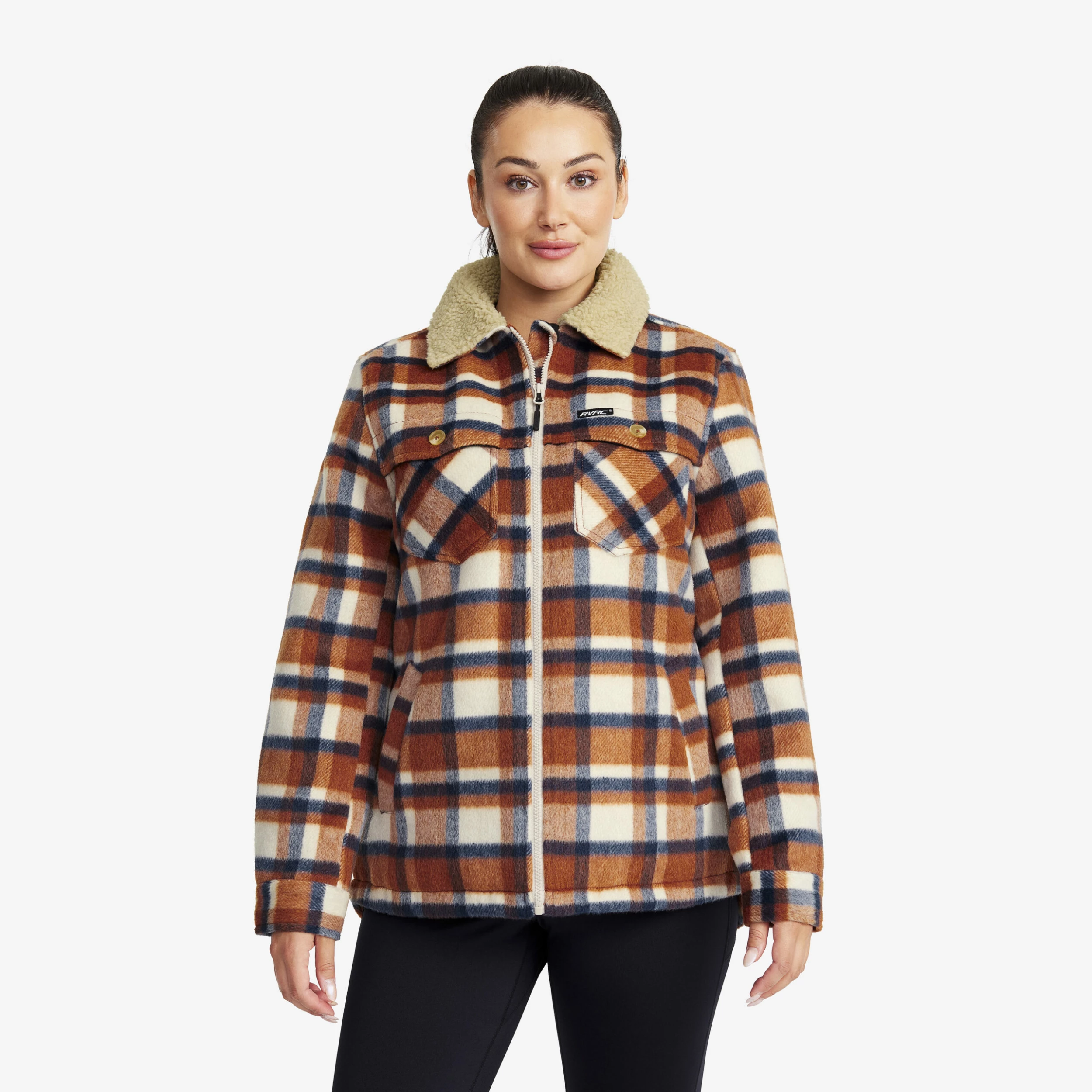 Lumber Jacket Women Rusty Orange/Oatmeal 3 Lumber Jacket Women Rusty Orange/Oatmeal
