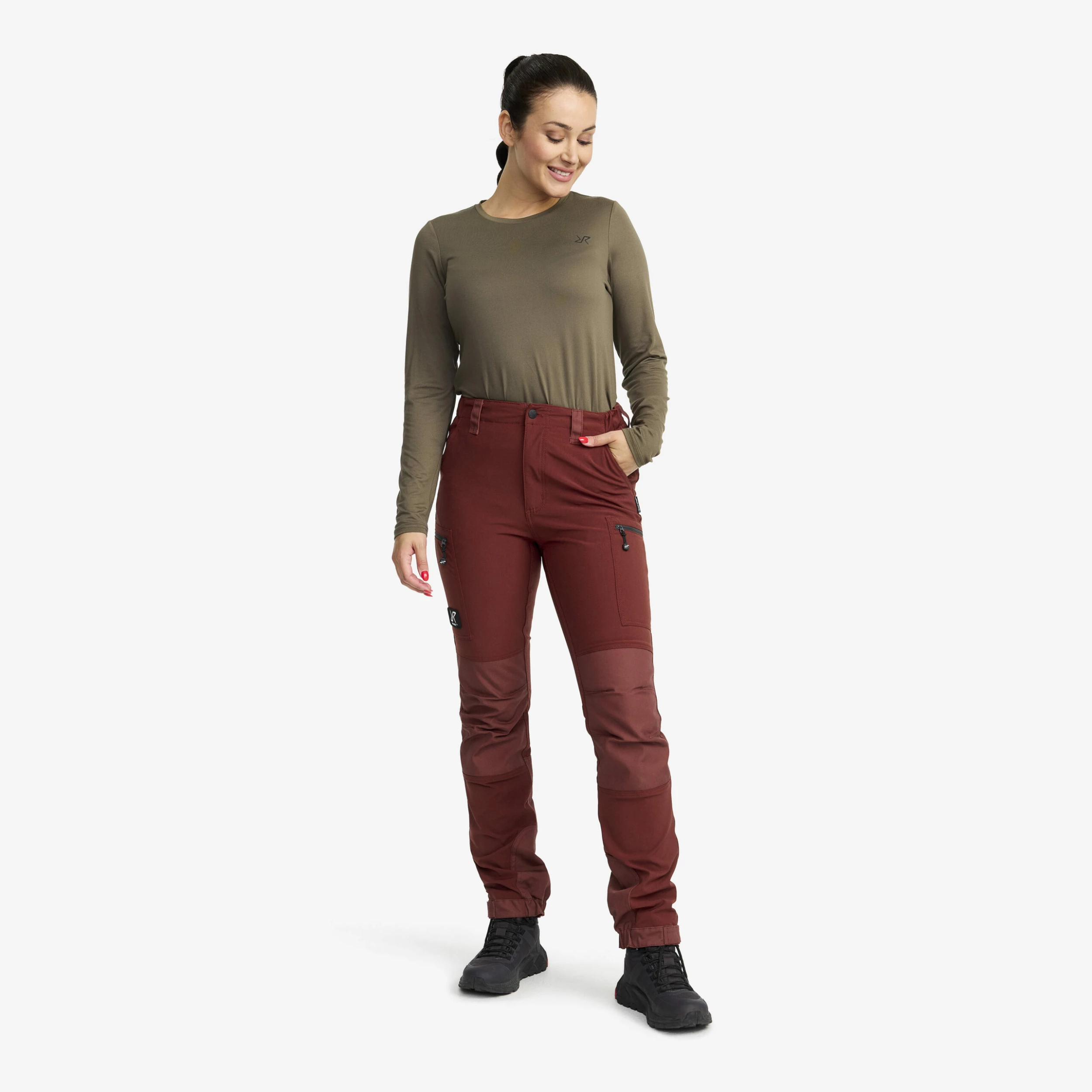 Nordwand Highwaist Stretch Trousers Women Earth 4 Nordwand Highwaist Stretch Trousers Women Earth - Image 2