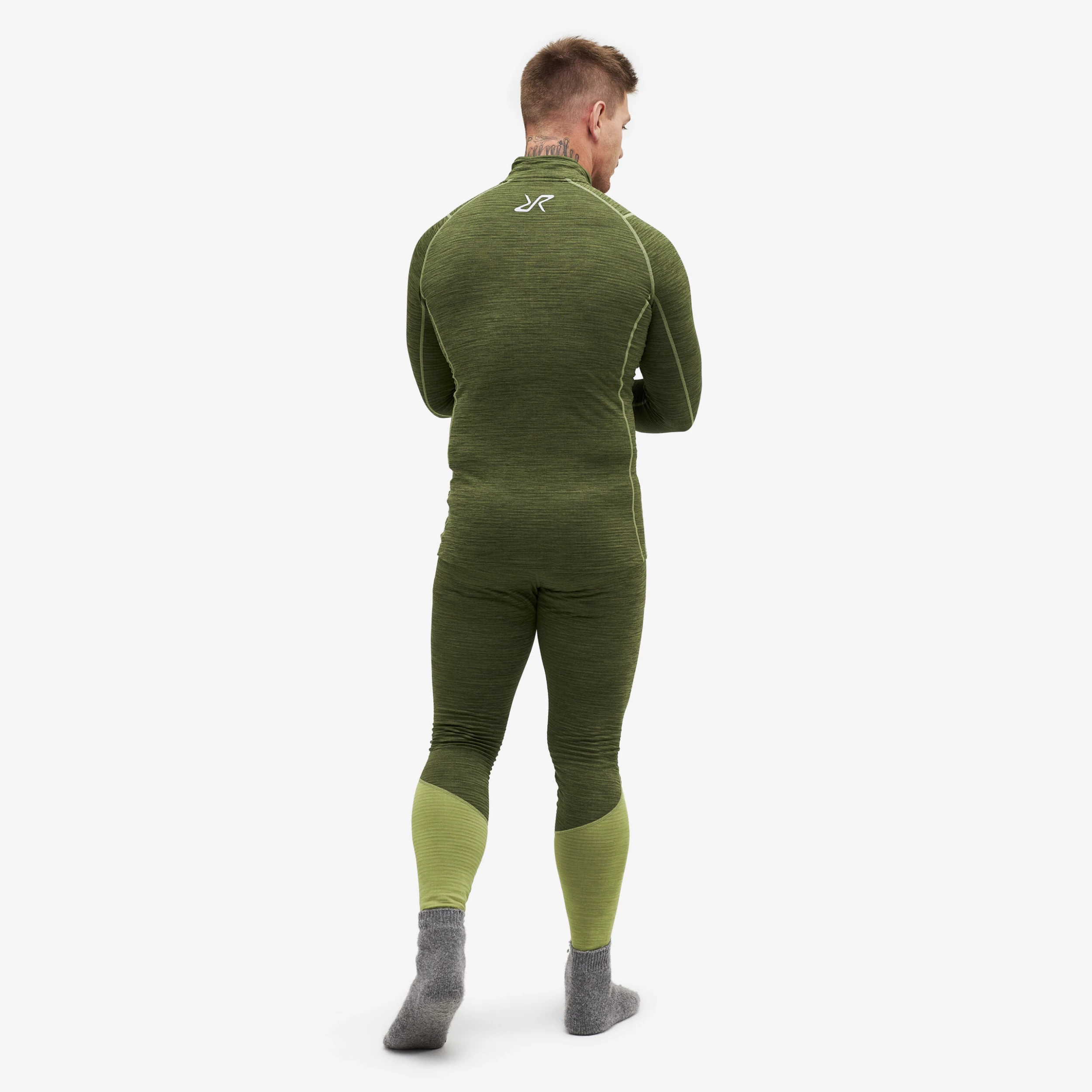 Hiball Waffle Base Layer Set Men Olive Night 4 Hiball Waffle Base Layer Set Men Olive Night - Image 2
