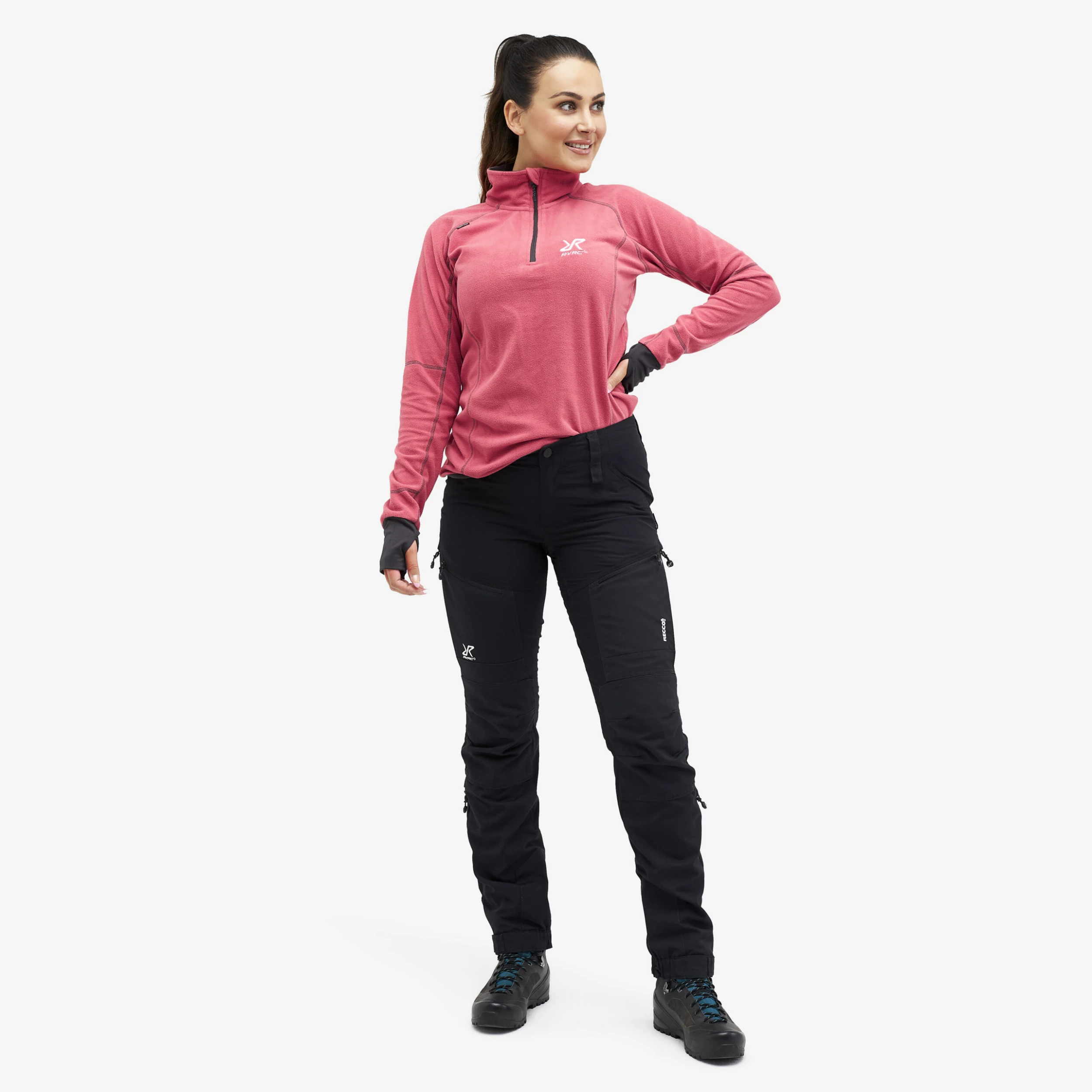 Trekker Fleece Women Holly Berry 4 Trekker Fleece Women Holly Berry - Image 2