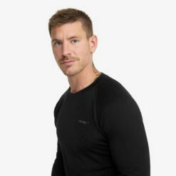Mount Merino Long Sleeve Top Men Black -Sporty Men Wear Sales 3043c7f0 d4ec 44fa 8a13 d6d1a593d8a5