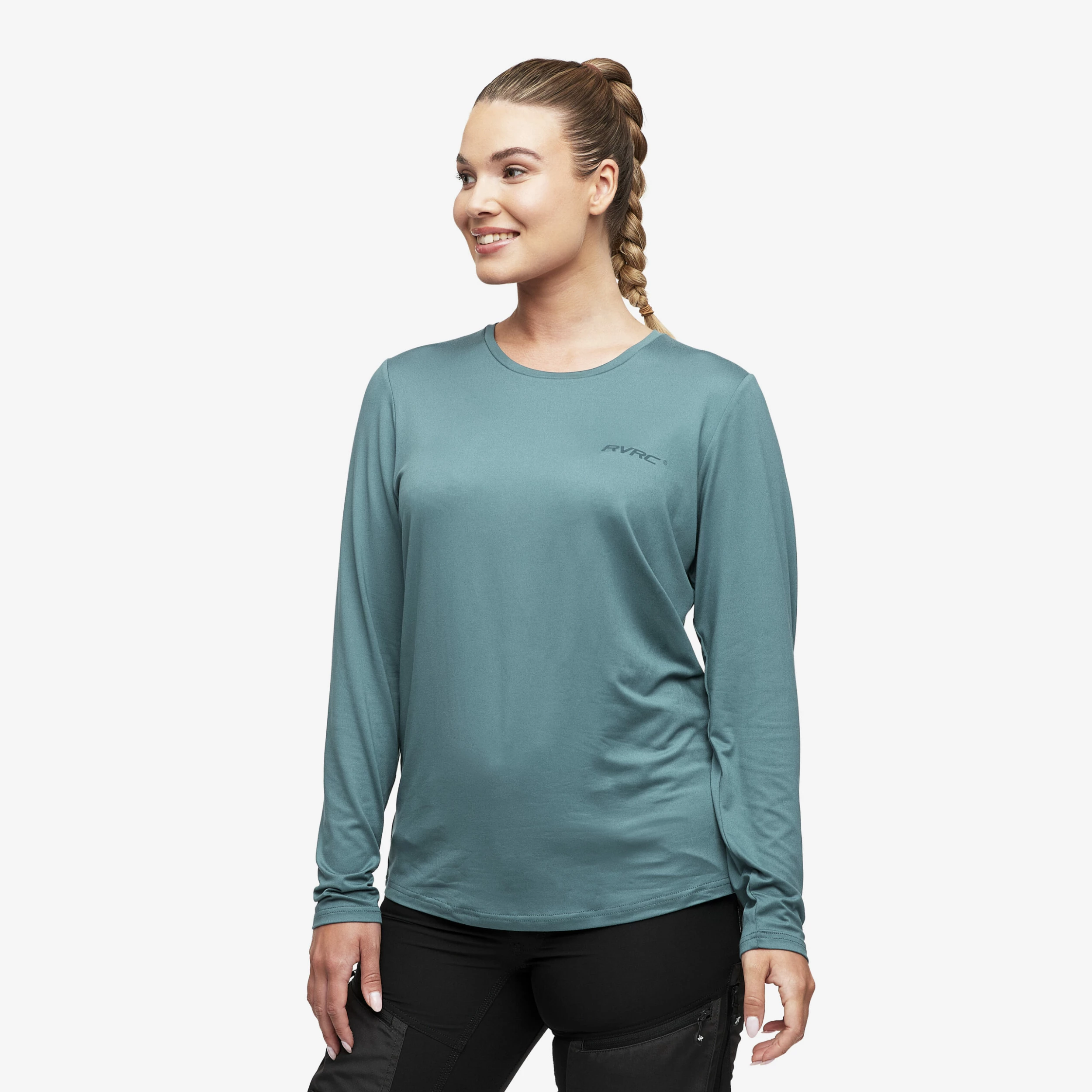Vagabond Long Sleeve Tee Women Ocean Teal 3 Vagabond Long Sleeve Tee Women Ocean Teal