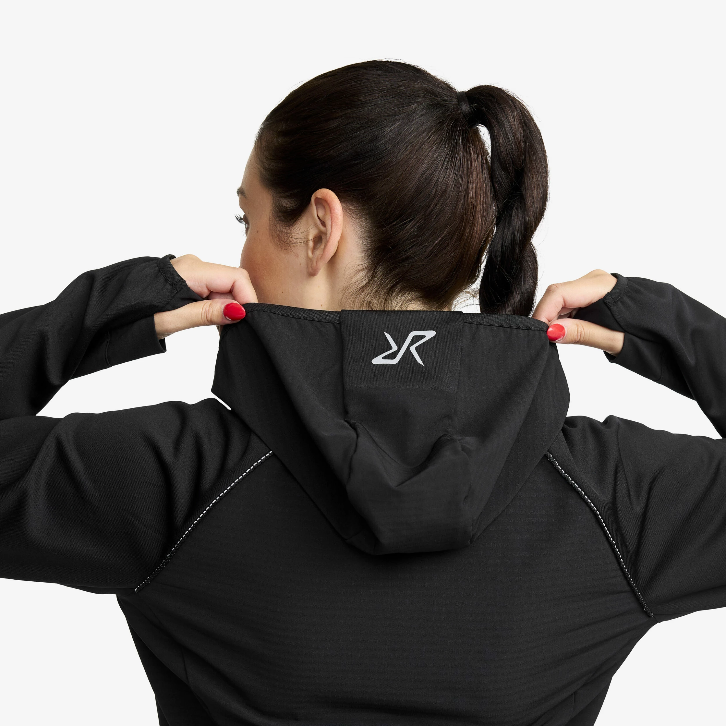 Pace Hooded Wind Jacket Women Black 8 Pace Hooded Wind Jacket Women Black - Image 6