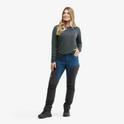 Vagabond Long Sleeve Tee Women Anthracite Melange -Sporty Men Wear Sales 40796fa5 cd47 4699 9045 f078eabe3976