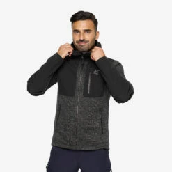 Wander Pro Wool Hoodie Men Anthracite