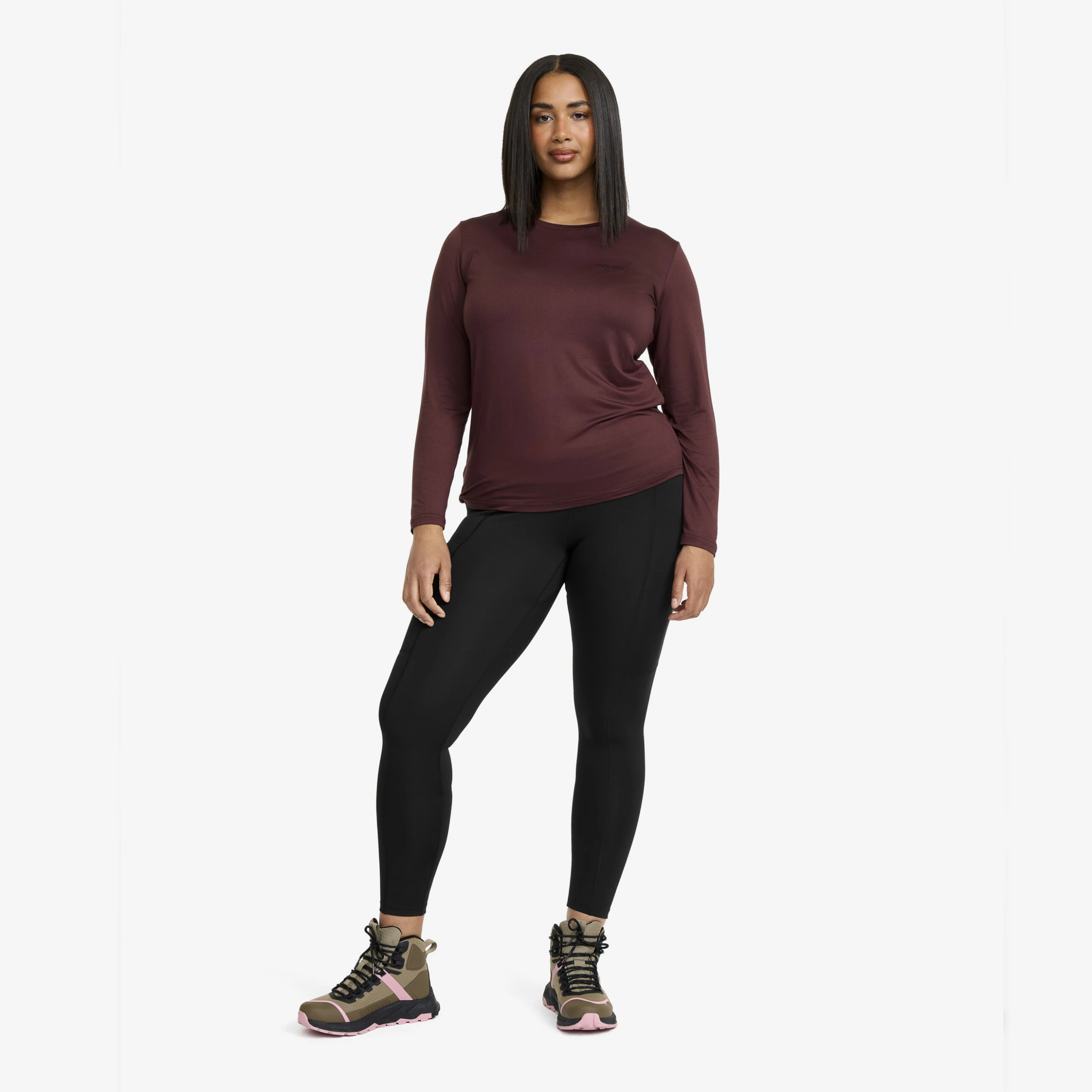 Vagabond Long Sleeve Tee Women Dark Vintage Rose 3 Vagabond Long Sleeve Tee Women Dark Vintage Rose - Image 2