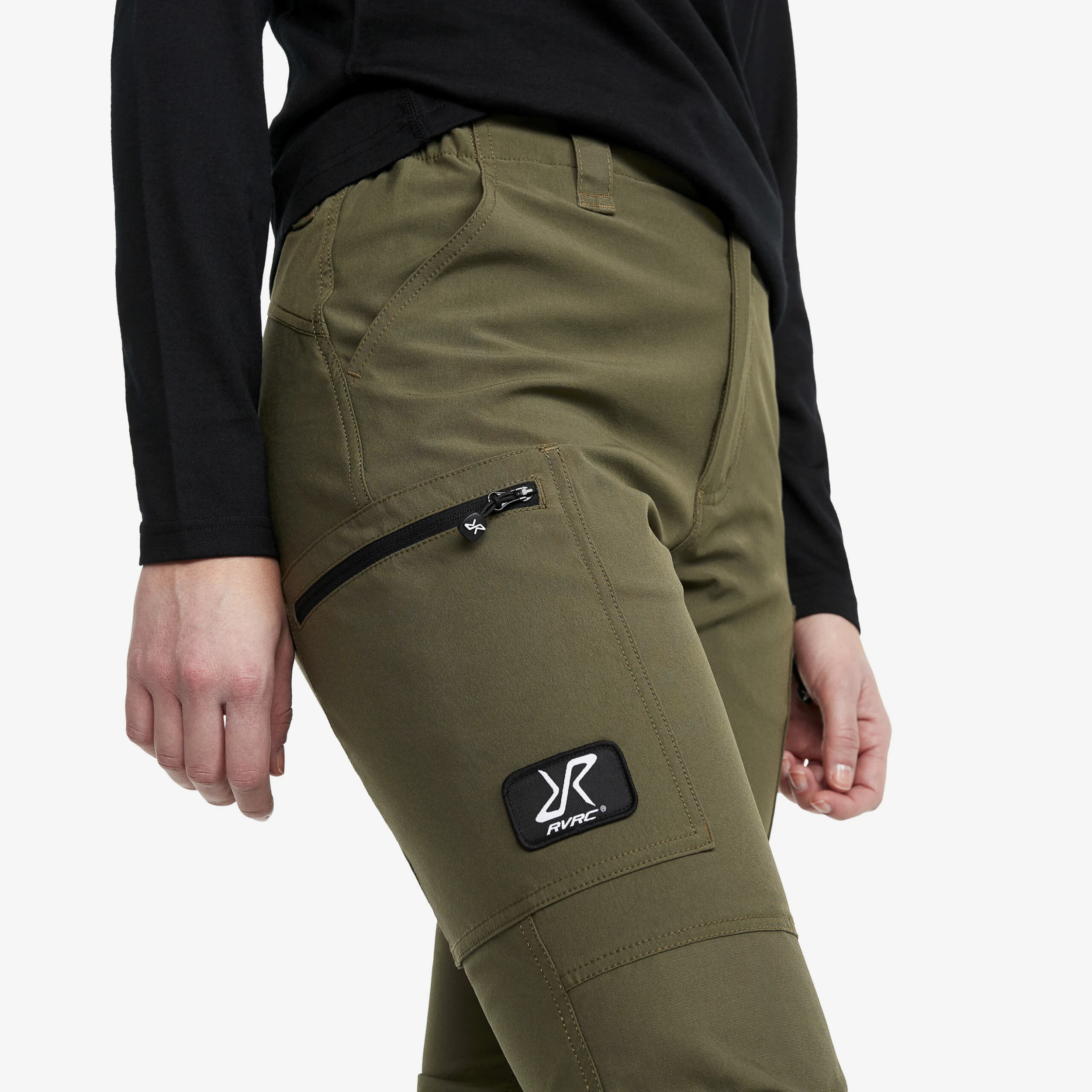 Nordwand Highwaist Stretch Trousers Women Olive Night 5 Nordwand Highwaist Stretch Trousers Women Olive Night - Image 3