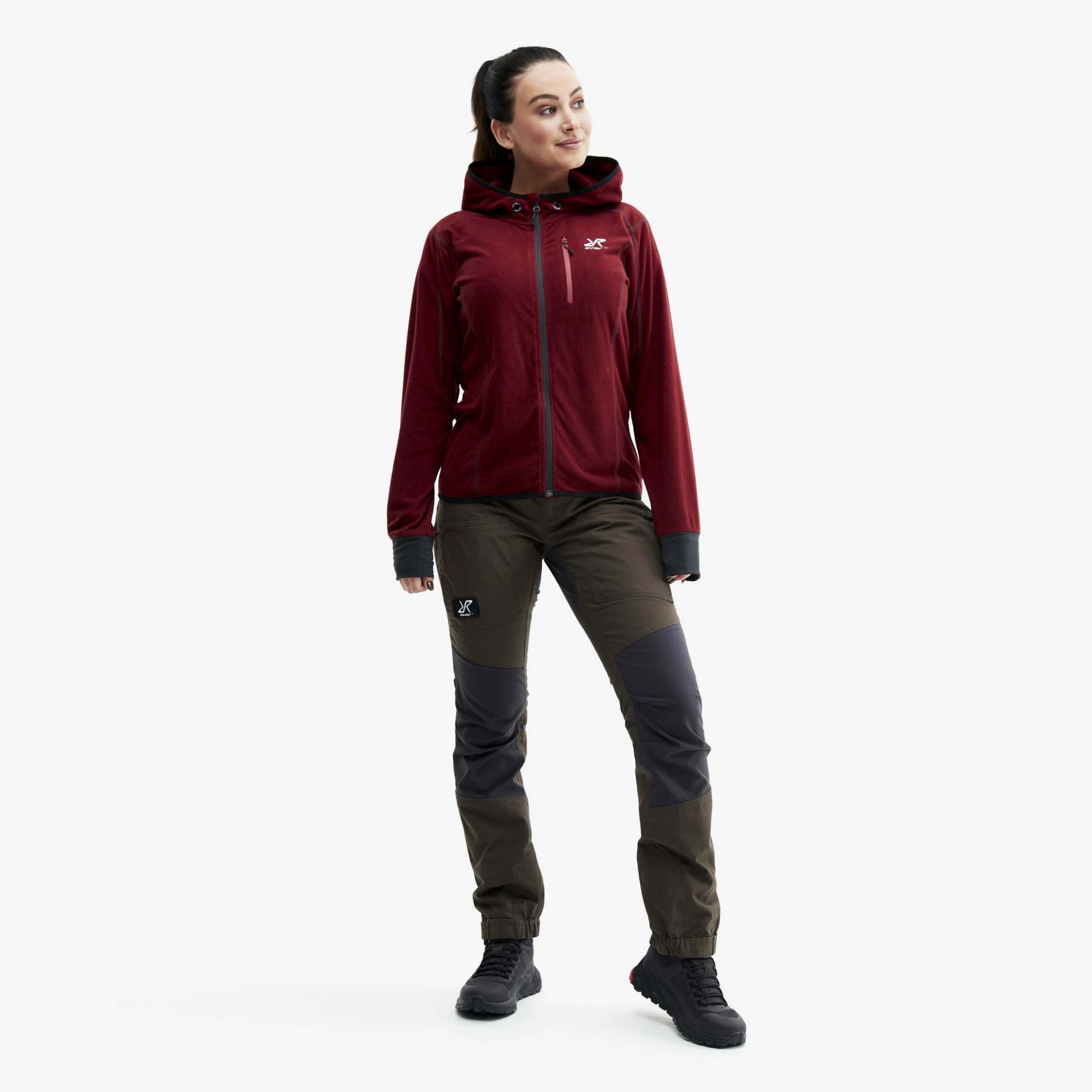 Trekker Hoodie Women Chilli 4 Trekker Hoodie Women Chilli - Image 2