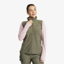 Essential Fleece Vest Women Grape Leaf