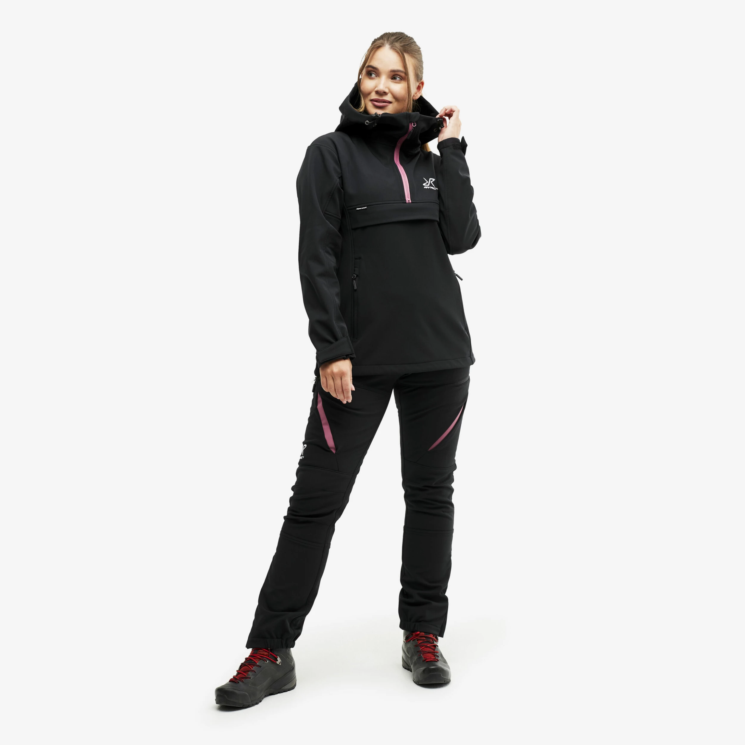 Hiball Anorak Women Black/Pink 4 Hiball Anorak Women Black/Pink - Image 2