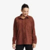 Cord Shirt Women Smoked Paprika
