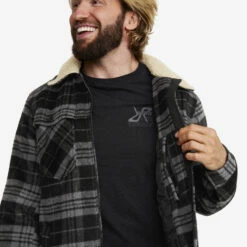 Lumber Jacket Men Black/Anthracite -Sporty Men Wear Sales 7ee8fc04 900e 4207 a686 e8b20da5e9a9