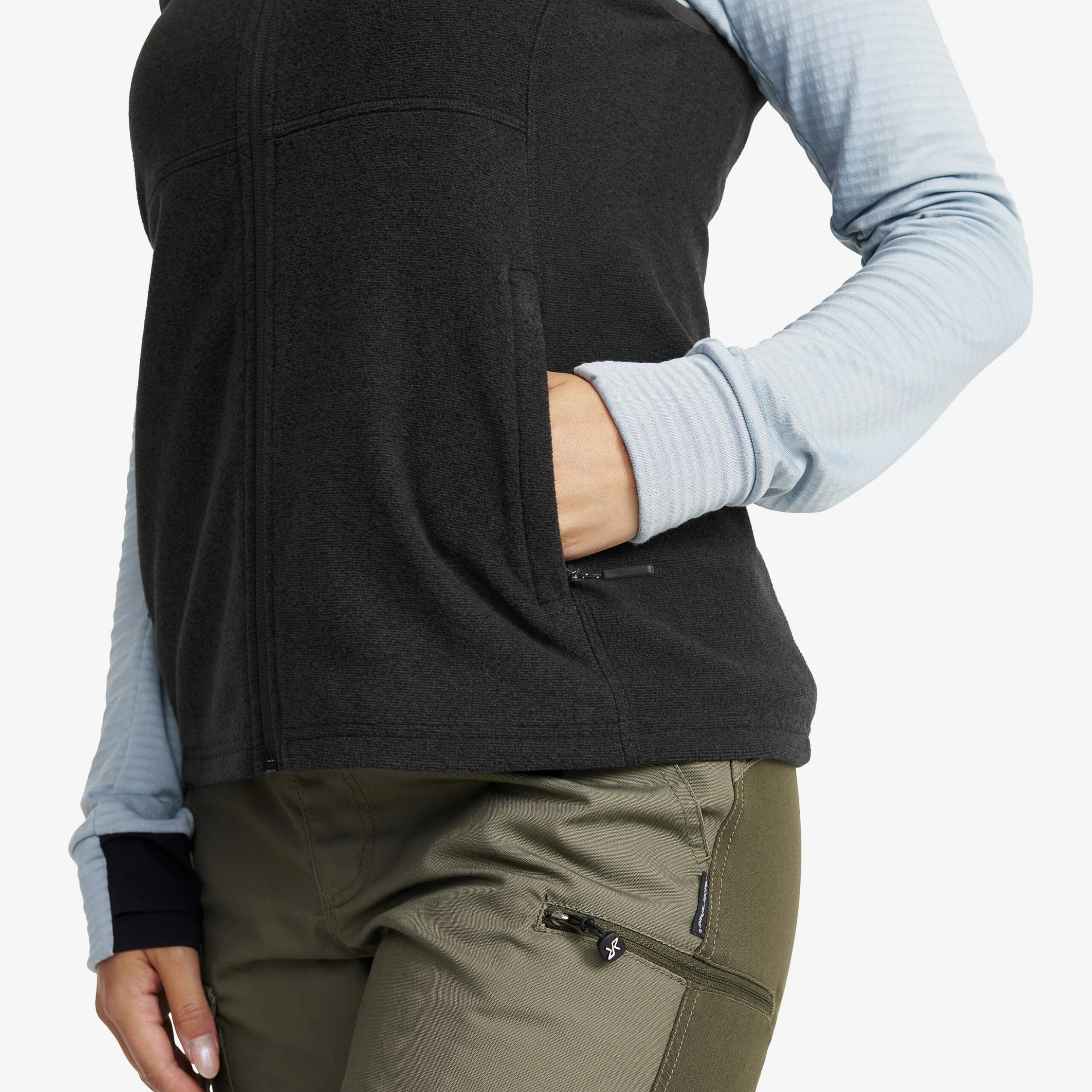 Essential Fleece Vest Women Black 7 Essential Fleece Vest Women Black - Image 5