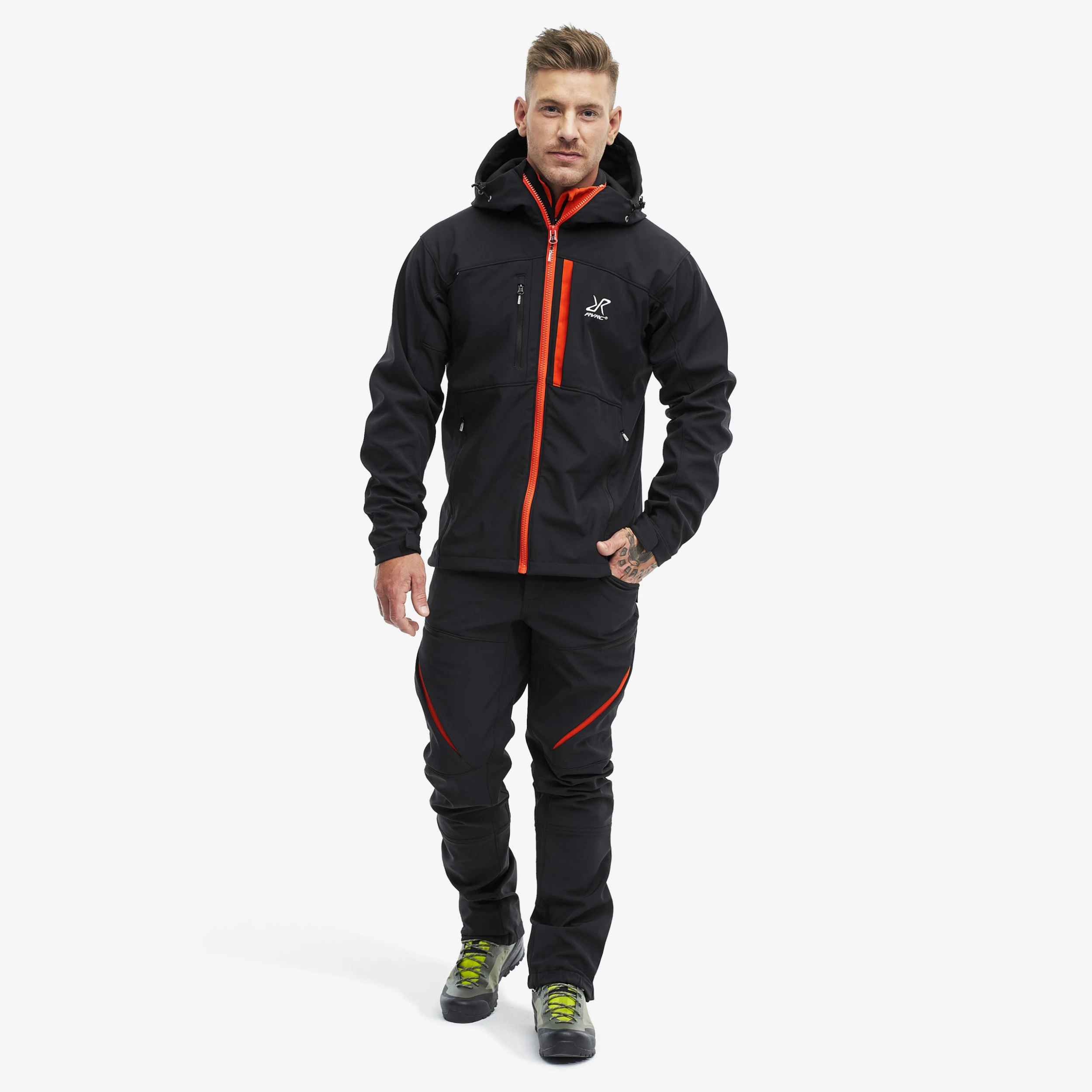 Hiball Jacket Men Black/Orange 4 Hiball Jacket Men Black/Orange - Image 2