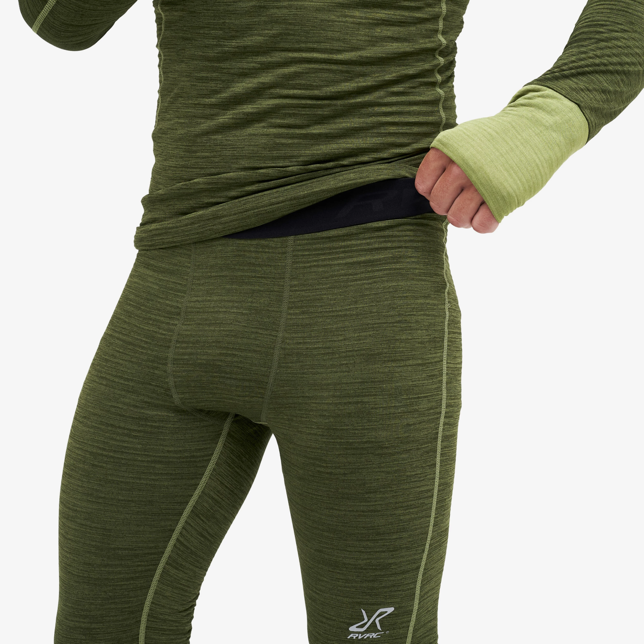 Hiball Waffle Base Layer Set Men Olive Night 6 Hiball Waffle Base Layer Set Men Olive Night - Image 4