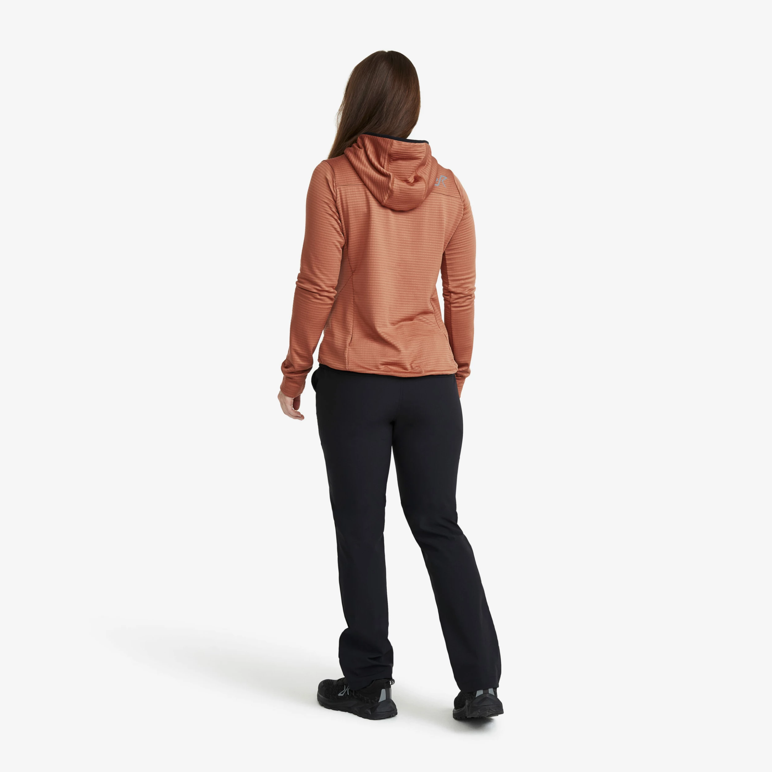 Waffle Hoodie Women Copper Brown 5 Waffle Hoodie Women Copper Brown - Image 3