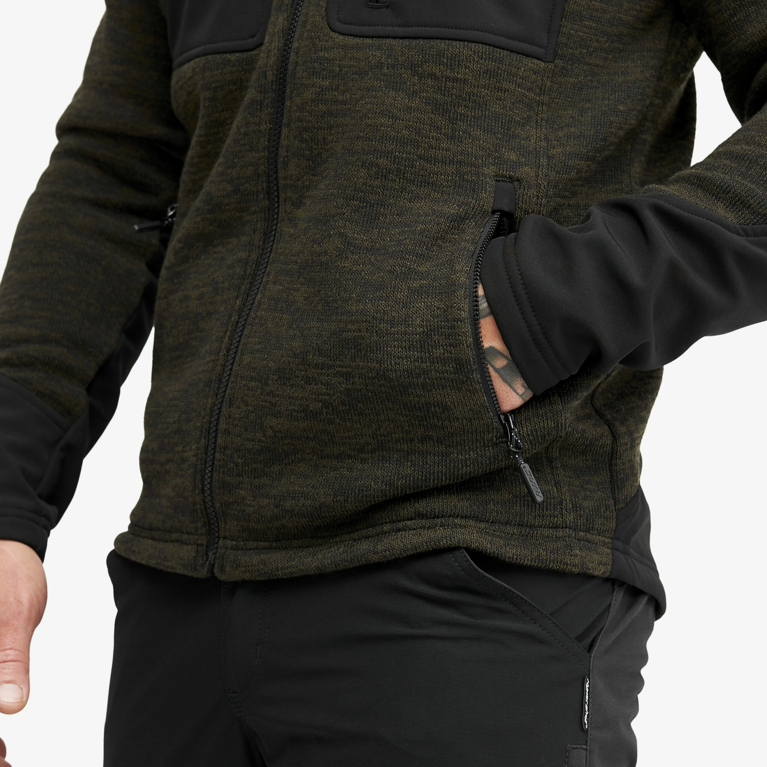 Wander Pro Wool Hoodie Men Dark Olive 8 Wander Pro Wool Hoodie Men Dark Olive - Image 6