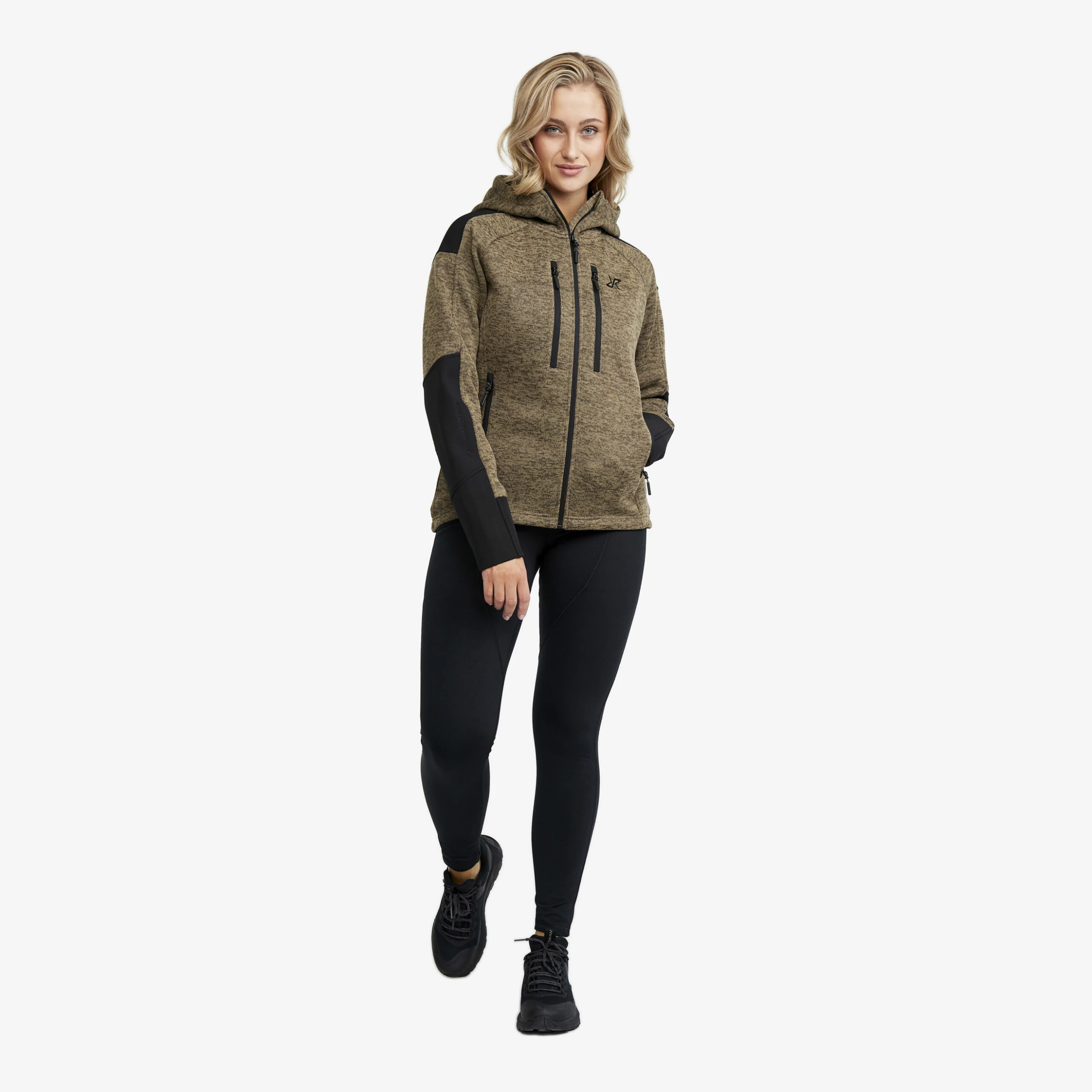Tornado Hoodie Women Khaki 4 Tornado Hoodie Women Khaki - Image 2